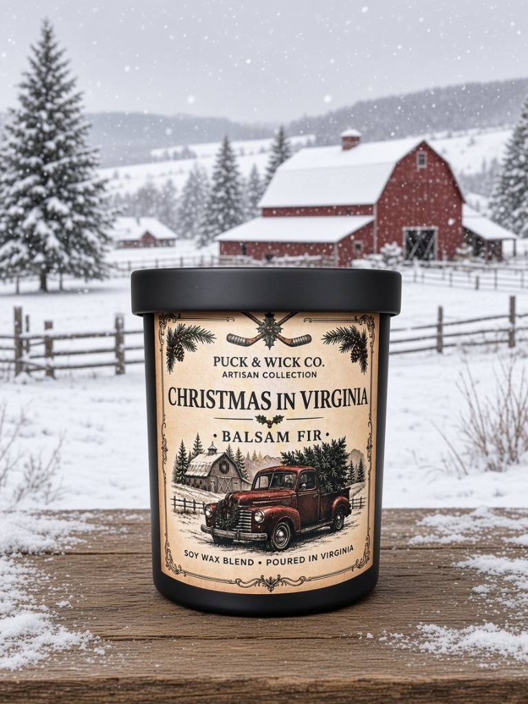 “Red Truck” Balsam Fir Candle